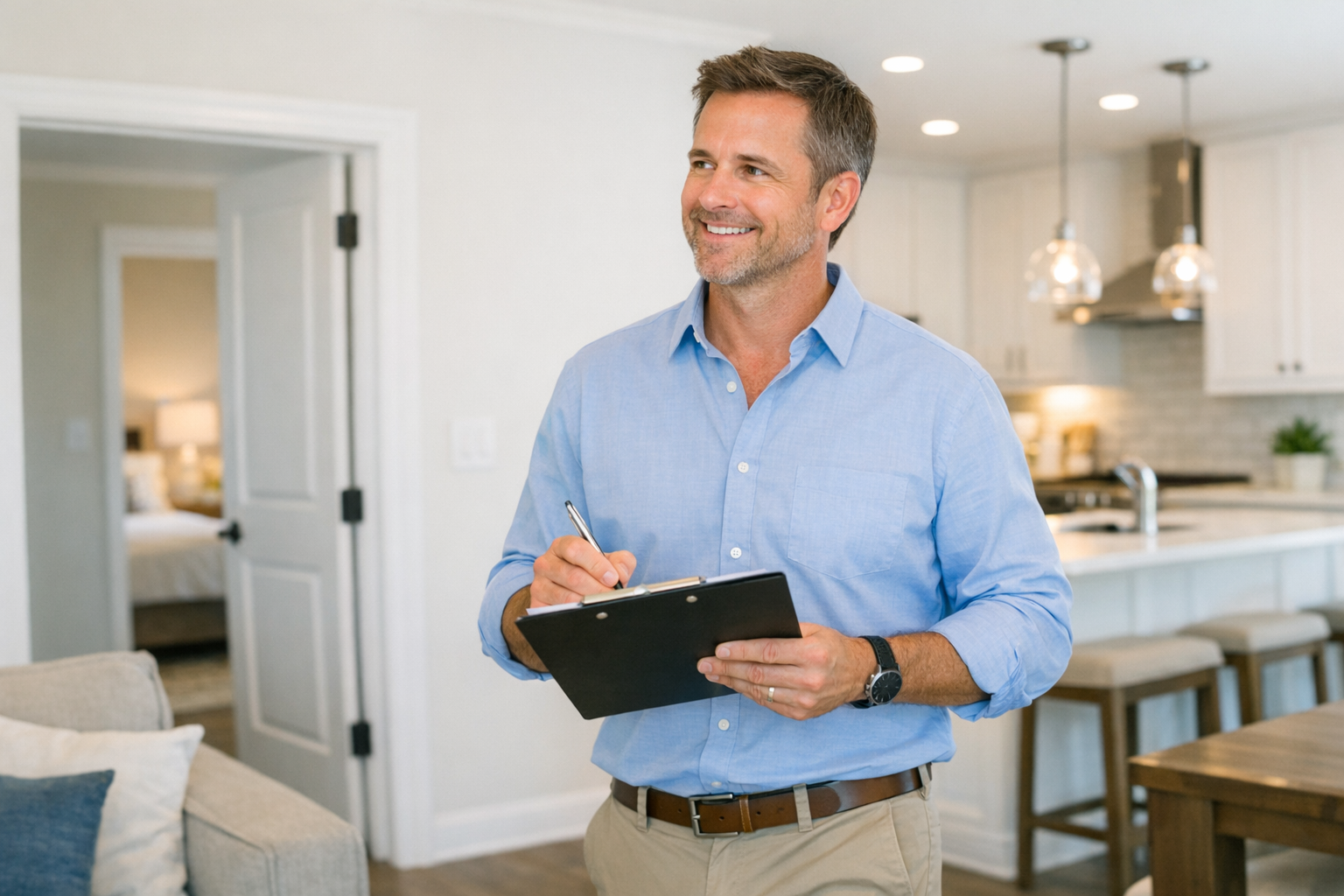 Meeting at home to discuss cash offer details